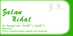 zalan mihal business card